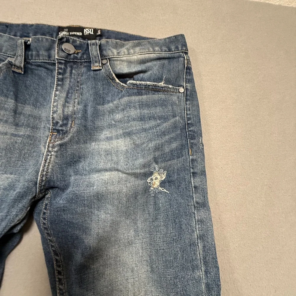 RSQ Seattle Denim Skinny Tapered Distressed Jeans Men‎ 30x32